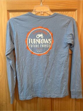 'Future Farmer' Long Sleeve Tee - Light Blue